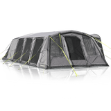 Camping tent with mesh sides on a white background