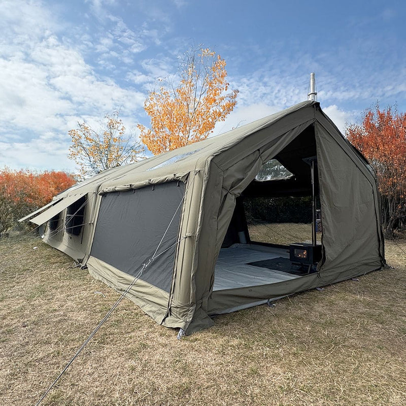 Machu Picchu Shelter - Khaki - Zipped Groundsheet